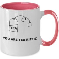 Lustige Teetasse You Are Tea-Riffic - Geschenk Für Tee-Liebhaber Lustige Teetasse You Are Tea-Riffic - Geschenk Für Tee-Liebhaber von JDMCREATIVEMUGS