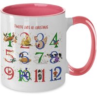 Zwölf Tage Weihnachtstasse, Heiße Coca Tasse, Weihnachtsgeschenktasse, Kaffeetasse, Teetasse Zwölf Tage Weihnachtstasse, Heiße Coca Tasse, Weihnachtsgeschenktasse, Kaffeetasse, Teetasse von JDMCREATIVEMUGS