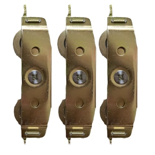 1/2/3 Stück Aluminium-Legierung Fenster Tür Riemenscheibe Rollen - 10,2 cm Stahl Kugellager Gleitglas einfach zu bedienende Metallschiebetandems 1/2/3 Stück Aluminium-Legierung Fenster Tür Riemenscheibe Rollen - 10,2 cm Stahl Kugellager Gleitglas einfach zu bedienende Metallschiebetandems von JDNH