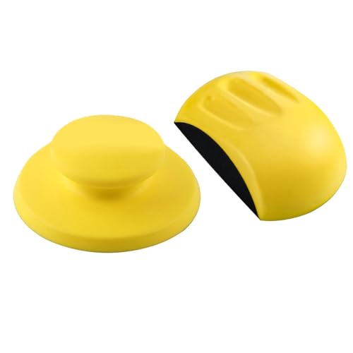 2 Stück Ergonomische Handschleifblöcke mit verstellbaren Kanten Winkel Metall Polierwerkzeug Einfach zu bedienen für Holz & Metall Schleifpapier Block von JDNH