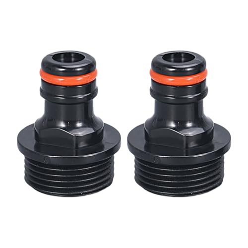 2 x Gartenschlauch-Schnellanschluss-Armaturen, Wasserschlauch-Anschlüsse, 1,27 cm, 1,9 cm, Sprühdüse, Wasserhahn-Adapter, Gartenarmatur von JDNH