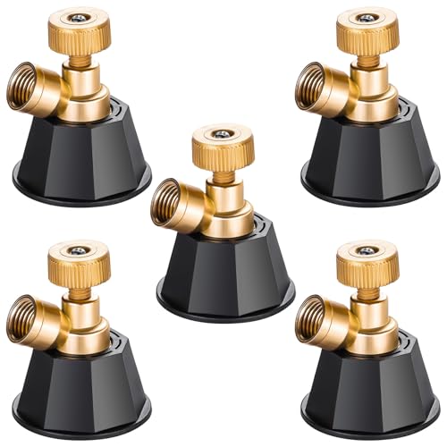 5 Stück Hochdruck-Sprühdüse, Metallnebel für effektive Bewässerung und Gewächshäuser, Landschaftsbau benötigt feines Nebel von JDNH