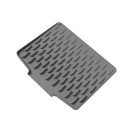 Abtropfmatte aus Silikon für Arbeitsplatten, rutschfeste Abtropfmatte, multifunktionales Küchenwerkzeug, Küchen-Trockengestell von JDNH