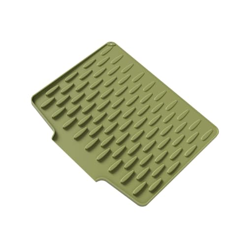 Abtropfmatte aus Silikon für Arbeitsplatten, rutschfeste Abtropfmatte, multifunktionales Küchenwerkzeug, Küchen-Trockengestell von JDNH