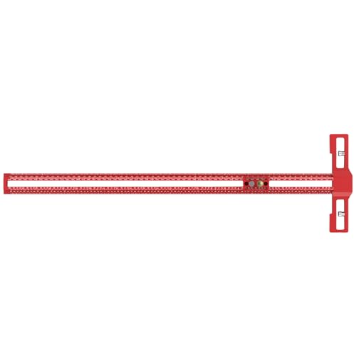 Aluminium-Lineal für Holzbearbeitung mit klarer Skala, multifunktionales Tischler-Messwerkzeug, einfach zu bedienen für den professionellen Gebrauch, abschließbares Gleitkopf-Lineal Aluminium-Lineal für Holzbearbeitung mit klarer Skala, multifunktionales Tischler-Messwerkzeug, einfach zu bedienen für den professionellen Gebrauch, abschließbares Gleitkopf-Lineal von JDNH