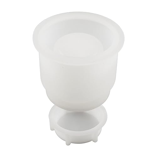 Crafty Silikonform für Zementbecher, Gläser, Epoxid-Gießharz-Form zur Aufbewahrung, Halter, Süßigkeiten, Schmuck, Behälter, Silikon, Zementbecher von JDNH