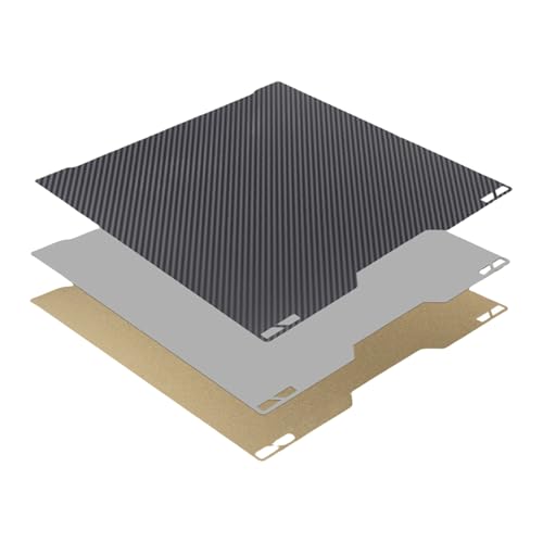 Doppelseitig strukturierte Federstahl-Bauplatte, 355 x 325 mm, flexible Entfernung für H2D-Druckerzubehör, einfache Modellentfernung, Federstahlplattform von JDNH