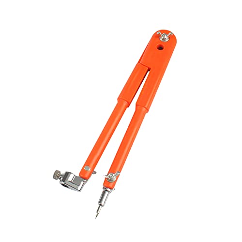 Großer Tischler-Bleistiftzirkel mit großem Durchmesser, verstellbare Trennwände, Markierung und Anreißen, für Holzbearbeitung, Zeichenkompass, professioneller Zeichenkompass für Geometrie-Set von JDNH