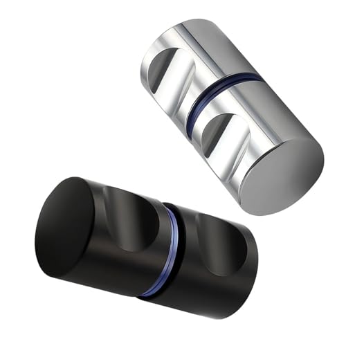 JDNH 2 moderne Glastürgriffe, ergonomisches Design, Zubehör für Badezimmer oder Duschraum mit mehreren Oberflächen, Verwendung für Badezimmer-Renovierungsgriffe von JDNH