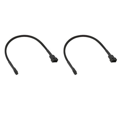 JDNH 4-poliges PWMs Lüfter-Splitterkabel, 24,9 cm, PC-Splitter, 1 auf 3/2/1 Konverter, PC-Verlängerungskabel, Kühlventilator-Anschlüsse von JDNH