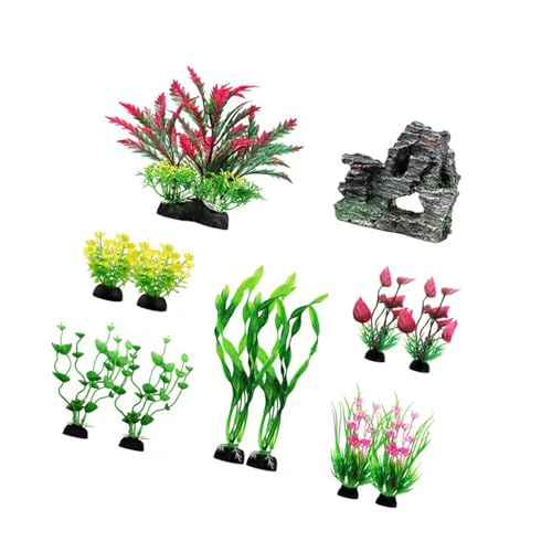 JDNH Aquarium-Landschaft, künstliche Pflanze, Aquarien, Landschaftsbau für Garnelenzucht, Landschaftsdekoration, Gras, Basteln, Aquariumpflanzen-Set von JDNH