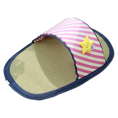 JDNH Haustier-Kühlkissen in Slipperform, Schlafbett für heißes Wetter, reduziert Wärme, reduziert weiche Kissen, Kühlmatte mit Rattan-Design, atmungsaktive Rattan-Matte, Haustierunterlage JDNH Haustier-Kühlkissen in Slipperform, Schlafbett für heißes Wetter, reduziert Wärme, reduziert weiche Kissen, Kühlmatte mit Rattan-Design, atmungsaktive Rattan-Matte, Haustierunterlage von JDNH