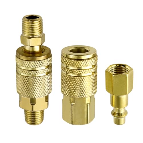 Schnellkupplung Werkzeug Luftleitung Schlauch Fitting Leitung Schlauchverschraubung Kupplung Adapter Kompressor Verbindungswerkzeug Enduring Quick Release Kupplung Adapter von JDNH