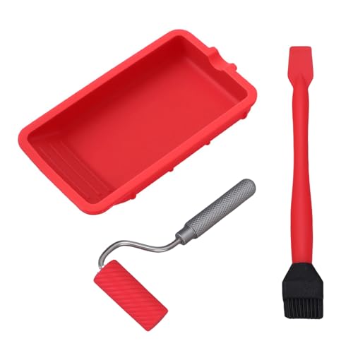 Silikon-Farbroller, Malerei, Dekoration, kleine Farbwanne für Wandmalerei, Reparaturpinsel, Lackierung, Silikonkleber von JDNH