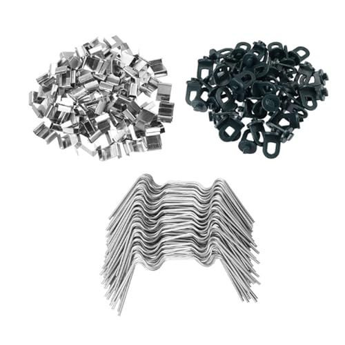 Stabile Gewächshaus-Halterung mit Z-Clip und Haken zum Aufhängen von Pflanzen für sichere Rahmenbefestigung, einfache Installation, Gewächshaus-Clips, 100 Stück Stabile Gewächshaus-Halterung mit Z-Clip und Haken zum Aufhängen von Pflanzen für sichere Rahmenbefestigung, einfache Installation, Gewächshaus-Clips, 100 Stück von JDNH