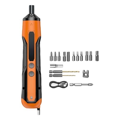 Tragbarer elektrischer Schraubendreher mit Wendefunktion, mehrere Bits, ergonomisches Design, Aufladen von Lithium-Batterien, Handschraubendreher Tragbarer elektrischer Schraubendreher mit Wendefunktion, mehrere Bits, ergonomisches Design, Aufladen von Lithium-Batterien, Handschraubendreher von JDNH