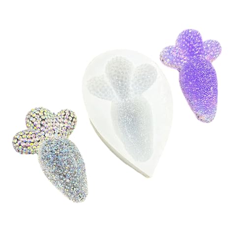 Transparente Silikonform in Karottenform, Schmuckzubehör, Bastelset mit leicht zu lösendem Design, Schmuckbastelwerkzeug, künstlerische Silikon-Karottenform von JDNH