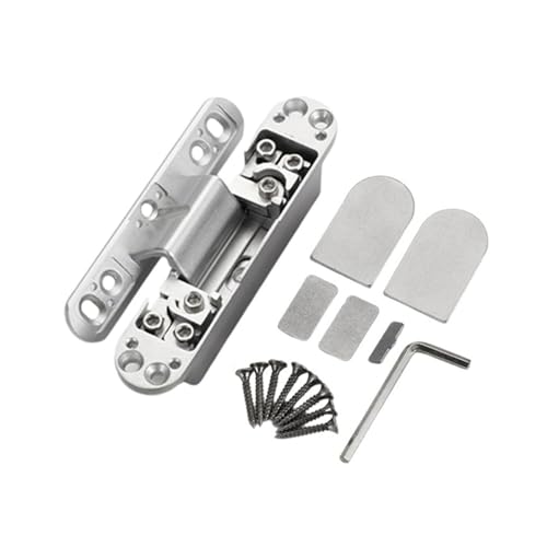 Unsichtbare Türscharniere, verstellbar, verdeckte Scharniere, Ersatzscharnier aus Aluminiumlegierung, Möbelstück aus Aluminiumlegierung Unsichtbare Türscharniere, verstellbar, verdeckte Scharniere, Ersatzscharnier aus Aluminiumlegierung, Möbelstück aus Aluminiumlegierung von JDNH
