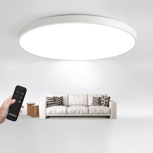 JDONG 80W Led Deckenleuchte Ø 70 * 5CM Dimmbar mit Fernbedienung 3000K-6000K Wohnzimmerlampe Flach Rund Deckenlampe moderne Leuchte für Schlafzimmer Büro JDONG 80W Led Deckenleuchte Ø 70 * 5CM Dimmbar mit Fernbedienung 3000K-6000K Wohnzimmerlampe Flach Rund Deckenlampe moderne Leuchte für Schlafzimmer Büro von JDONG
