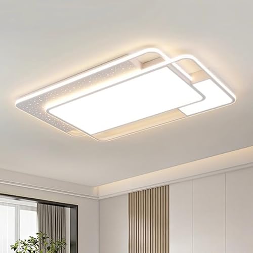 JDONG 90W LED Deckenleuchte Dimmbar 90x60CM Deckenlampe mit Fernbedienung 3000K-6500K Helligkeit einstellbar moderne Rechteckige Leuchte für Wohnzimmer JDONG 90W LED Deckenleuchte Dimmbar 90x60CM Deckenlampe mit Fernbedienung 3000K-6500K Helligkeit einstellbar moderne Rechteckige Leuchte für Wohnzimmer von JDONG