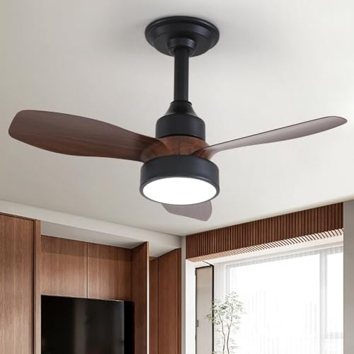 JDONG Deckenventilator mit Beleuchtung und Fernbedienung 36W LED Leise Deckenleuchte Braun Ventilator Mit Dimmbar Timer Einstellbare Windgeschwindigkeit JDONG Deckenventilator mit Beleuchtung und Fernbedienung 36W LED Leise Deckenleuchte Braun Ventilator Mit Dimmbar Timer Einstellbare Windgeschwindigkeit von JDONG