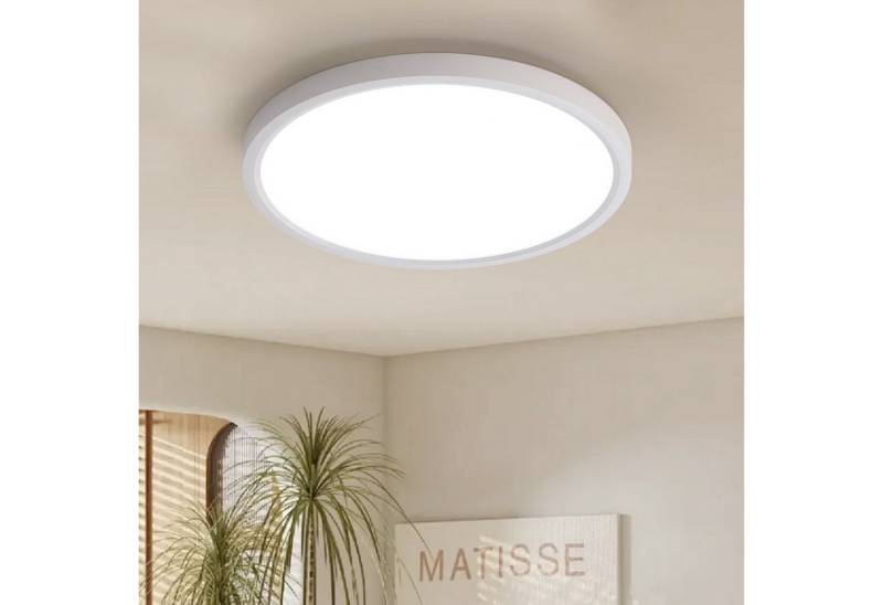 JDONG LED Deckenleuchte 24W/36W/54W/72W Weiße Deckenlampe Rund, LED LAMP, 3000k Warmweiß /4000k Natürliches, Lampen für Badezimmer Schlafzimmer Flur Küche Balkon Keller Büro Flur von JDONG