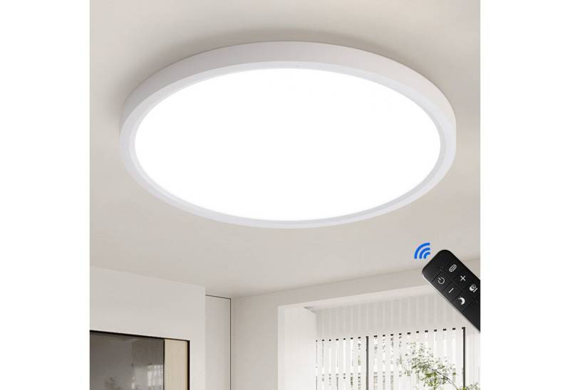 JDONG LED Deckenleuchte 24W/36W/54W/72W Weiße Deckenlampe Rund, LED LAMP, 3000k Warmweiß /4000k Natürliches, Lampen für Badezimmer Schlafzimmer Flur Küche Balkon Keller Büro Flur von JDONG