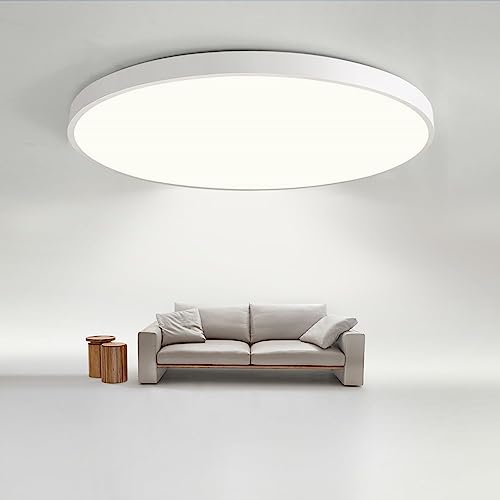 JDONG LED Deckenleuchte 36W Flach Rund Weiß Deckenlampe Ø40CM Modern Warmweiß 3000K Lampe für Schlafzimmer Büro Wohnzimmer Küche Keller Balkon Ultra Dünn 4CM von JDONG