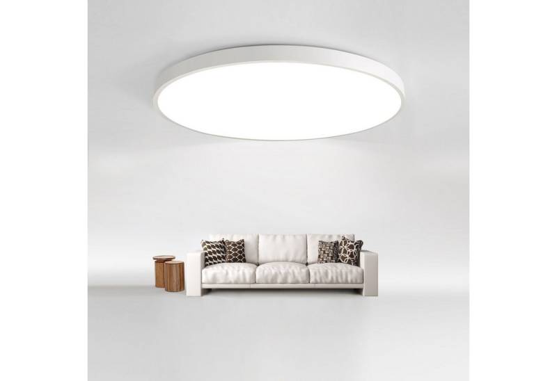 JDONG LED Deckenleuchte 24W Flach Rund Weiß Deckenlampe 30CM, LED fest integriert, 3000k Warmweiß, Ultra Dünn 4cm Lampe für Bad Flur Schlafzimmer Balkon Küche Keller von JDONG