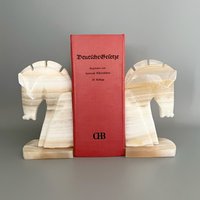 Buchstützen Pferde - Onyx Vintage Bücherregal Decor von JDVintageDE