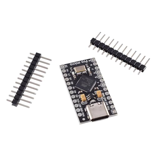 JDXFENG ATmega32U4 Micro USB/Typ-C Pro Micro Board mit 2 Reihen Pin Header Pro USB Typ-C Micro-Controller Board 5V 16MHz for Leonardo USB Board von JDXFENG