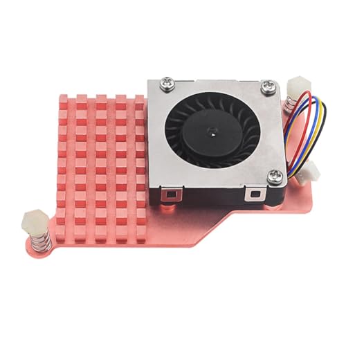 JDXFENG for Raspberry Pi 5 Active Cooler Software Control Offizieller Lüfter-Kühlkörper mit einstellbarer Geschwindigkeit Kühlventilator Active Cooling Kit Reines Kupfer von JDXFENG