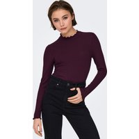 JDY Langarmbluse "JDYFRANSISKA L/S HIGHNECK TOP JRS NOOS" mit gewellten Säumen JDY Langarmbluse "JDYFRANSISKA L/S HIGHNECK TOP JRS NOOS" mit gewellten Säumen von JDY