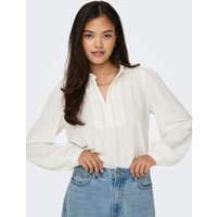 JDY Langarmbluse "JDYRACHEL LIFE L/S PINTUCK TOP WVN NOOS" im romantischen Look mit Spitzenbordüre JDY Langarmbluse "JDYRACHEL LIFE L/S PINTUCK TOP WVN NOOS" im romantischen Look mit Spitzenbordüre von JDY