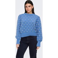 JDY Rundhalspullover "JDYSIGRID LIFE L/S ON PUFF PULL KNT NOOS" in gepunkteter Optik JDY Rundhalspullover "JDYSIGRID LIFE L/S ON PUFF PULL KNT NOOS" in gepunkteter Optik von JDY