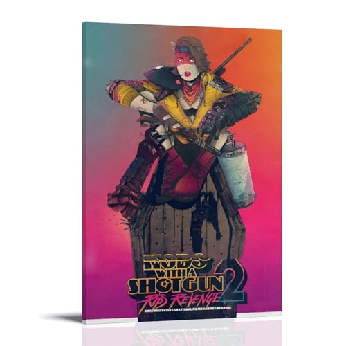 JDYANSHENG Hobo with A Shotgun Poster, Wandkunst, ästhetisches Cover-Poster, Designgemälde für Wohnzimmer, Schlafzimmer, 40 x 60 cm, Rahmenstil von JDYANSHENG