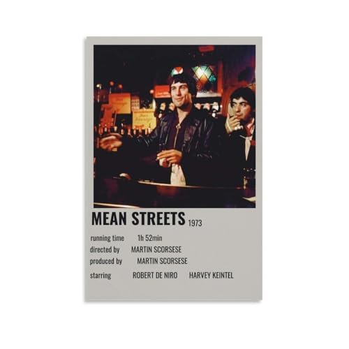 JDYANSHENG Mean Streets Poster, Wandkunst, ästhetisches Cover-Poster, Design, Gemälde für Wohnzimmer, Schlafzimmer, 20 x 30 cm, ungerahmter Stil JDYANSHENG Mean Streets Poster, Wandkunst, ästhetisches Cover-Poster, Design, Gemälde für Wohnzimmer, Schlafzimmer, 20 x 30 cm, ungerahmter Stil von JDYANSHENG