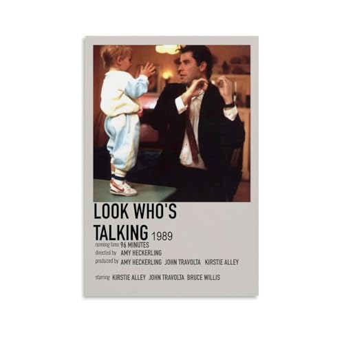 JDYANSHENG Poster "Look Who's Talking", ästhetisches Cover-Poster, Design Gemälde für Wohnzimmer, Schlafzimmer, 40 x 60 cm, ungerahmter Stil von JDYANSHENG