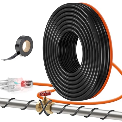 JDZKOMKE Rohr-Heizband, 120 V, 120 V, 91 cm, Frostschutz-Heizkabel für Metall-/Kunststoff-Wasserrohre, hält den Durchfluss bei -40 °C JDZKOMKE Rohr-Heizband, 120 V, 120 V, 91 cm, Frostschutz-Heizkabel für Metall-/Kunststoff-Wasserrohre, hält den Durchfluss bei -40 °C von JDZKOMKE