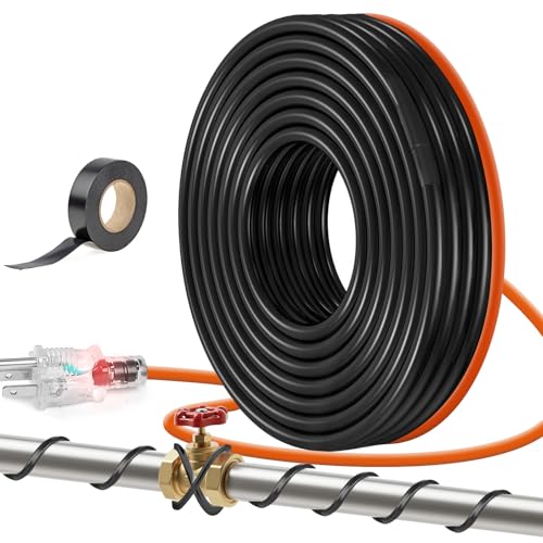 JDZKOMKE Rohr-Heizband, 120 V, 15 m, Frostschutz, Heizkabel für Metall/Kunststoff, hält den Durchfluss bei -40 °C JDZKOMKE Rohr-Heizband, 120 V, 15 m, Frostschutz, Heizkabel für Metall/Kunststoff, hält den Durchfluss bei -40 °C von JDZKOMKE
