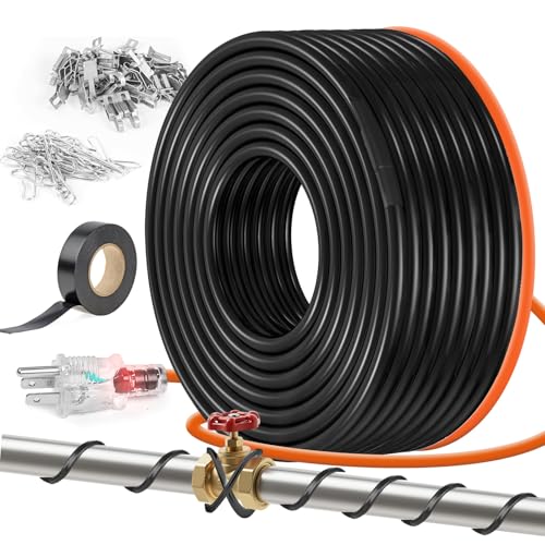 JDZKOMKE Rohr-Heizband, 5 W/FT 120 V, 160 FT – Frostschutz-Heizkabel für Metall/Kunststoff-Wasserleitungen, hält den Durchfluss bei -40 °C JDZKOMKE Rohr-Heizband, 5 W/FT 120 V, 160 FT – Frostschutz-Heizkabel für Metall/Kunststoff-Wasserleitungen, hält den Durchfluss bei -40 °C von JDZKOMKE