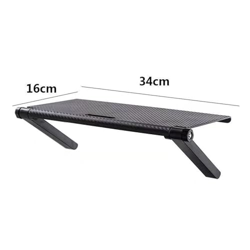 Aktenschrank Für Den Schreibtisch, Monitor-TV-Top-Rack-Zubehör, Set-Top-Box-Halterungsregal Zur Aufbewahrung, Verstellbarer TV-Bildschirm-Top-Rack-Halter, Computermonitor-Desktop-Ständer(C) von JDZYFFS