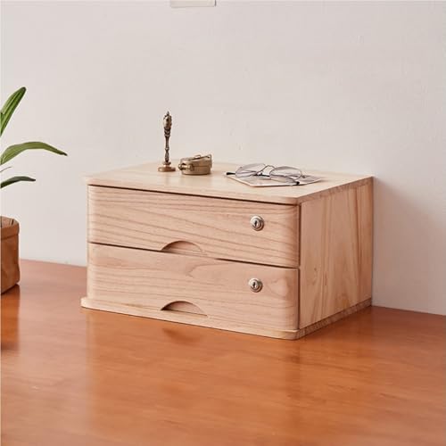 Aktenschrank Für Den Schreibtisch - Schreibtisch-Aufbewahrungsbox Aus Holz(B,2 Layer) von JDZYFFS