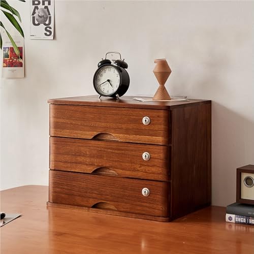 Aktenschrank Für Den Schreibtisch - Schreibtisch-Aufbewahrungsbox Aus Holz(C,3 Layer) von JDZYFFS