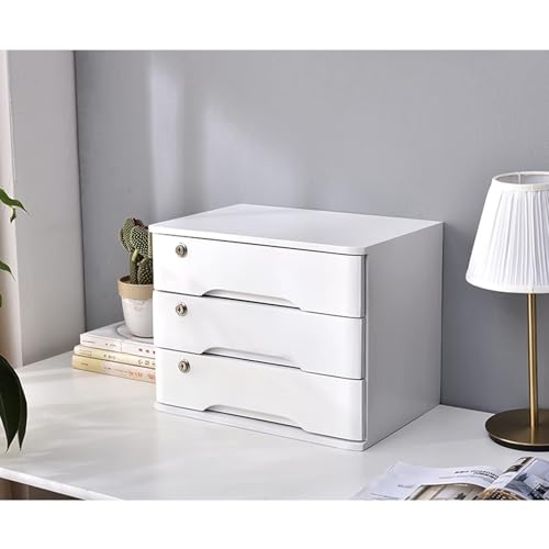 Aufbewahrungskiste Holz - Schreibtisch Organizer, Schreibtisch-Organizer Aus Holz Mit Schubladenschloss, Aufbewahrungsschrank Für Die Schreibtischplatte, Organisationseinheit Für Aktenordner(D,40*28*3 von JDZYFFS