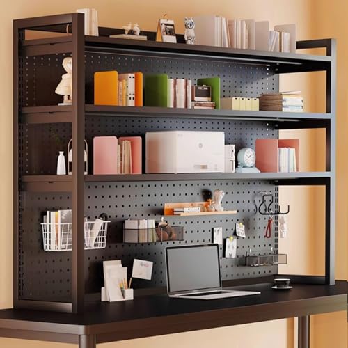Desktop Bücherregal Organizer - Desktop-Regal, Bücherregal Auf Dem Schreibtisch, Computer-Aufbewahrungsregal Für Wohnheime, Mehrschichtiges Ablagefach Für Aktenordner Im Büro(120*30*130CM) von JDZYFFS