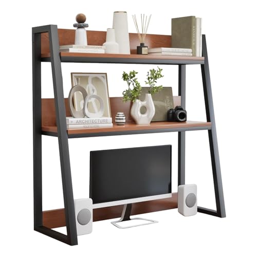Desktop Organizer Bücherregal - Schreibtisch-Bücherregal, Bücherregal Für Die Arbeitsplatte Für Den Computertisch, Mehrzweck-Aufbewahrungsorganizer Aus Holz Für Den Desktop-Hutch(55*32*90) von JDZYFFS