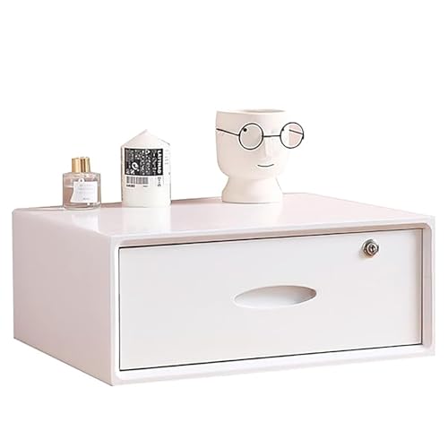 JDZYFFS Aufbewahrungsbox Mit Schubladen - Schreibtisch-Organizer Aus Massivholz Mit Schubladen Und Abschließbarem Schrank(C,45 * 35 * 13cm) von JDZYFFS