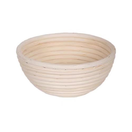 JDZYFFS Gärkorb Für Brot, Runde Gärschalen, Handwerkliches Sauerteigbrot-Backset, Teigauflaufschale Zum Brotbacken Und Backen(A,Large) von JDZYFFS