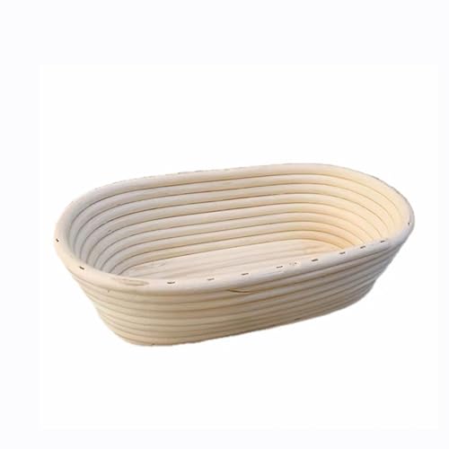JDZYFFS Gärkorb Für Brot, Runde Gärschalen, Handwerkliches Sauerteigbrot-Backset, Teigauflaufschale Zum Brotbacken Und Backen(B,Medium) von JDZYFFS
